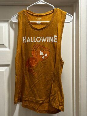 Mustard Yellow Hallowine Tank Top